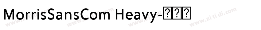 MorrisSansCom Heavy字体转换